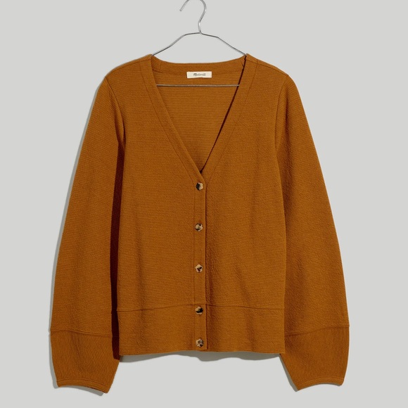 Madewell Sweaters - Madewell Brown Cardigan Sweater V-Neck Relaxed Fit